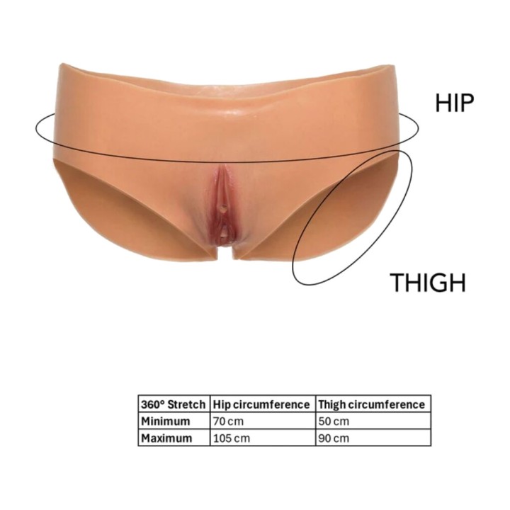 HIDDEN DESIRE Braga avec ouverture vaginale à taille basse