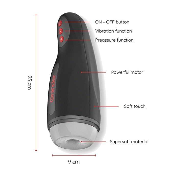 ONINDER Mandeldraber med kompression og vibration app SEOUL