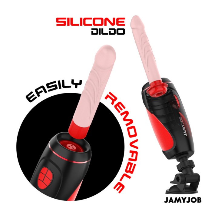 JAMYJOB Mașină sexuală automată cu dildo și comandă remote