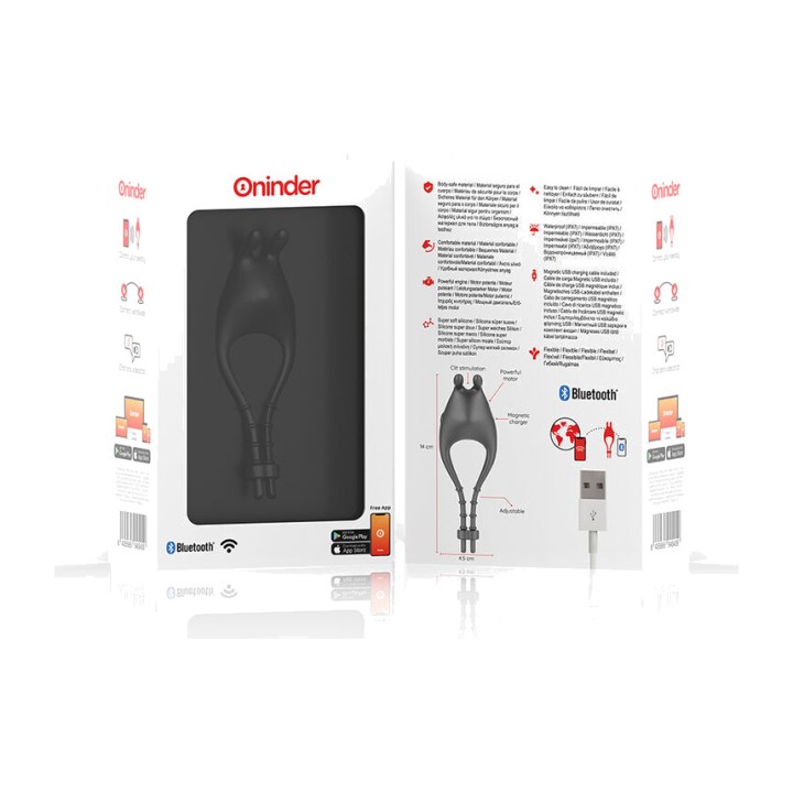 ONINDER Adjustable multi-position vibrating ring with app