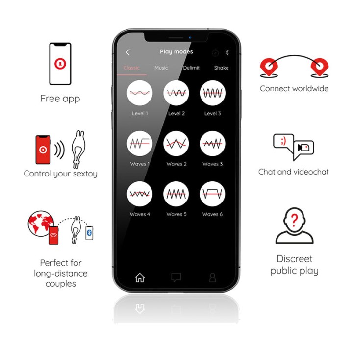 ONINDER Adjustable multi-position vibrating ring with app
