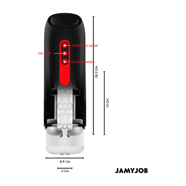 JAMYJOB Vibrador vaginal automático com 5 modos de sucção e