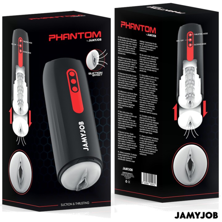 JAMYJOB Automatischer Vibrator mit 5 Saug- und Stoßmodi