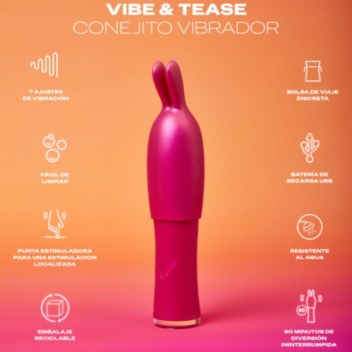 DUREX Vibrador rabbit VIBE TEASE