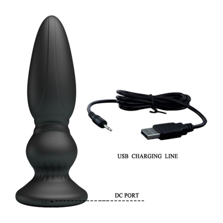 MR PLAY Plug anale vibrante potente con control remoto