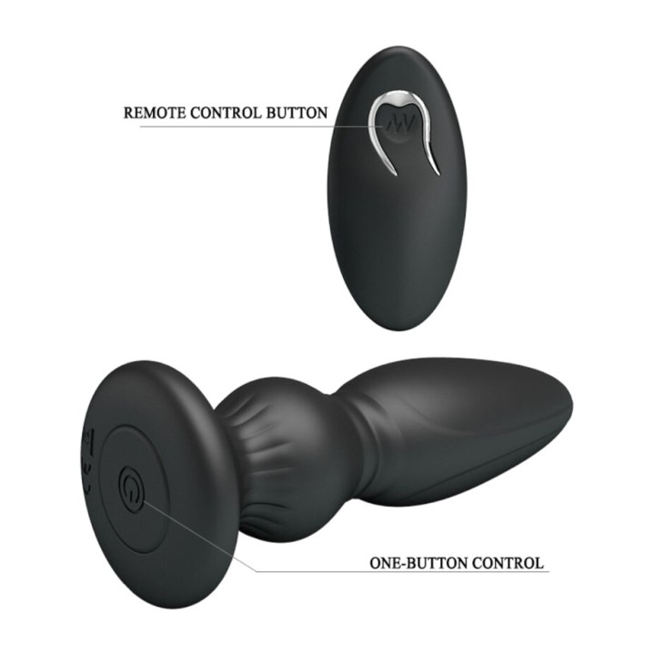 MR PLAY Plug anal vibrador potent amb control remot D-238730