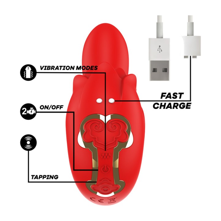 MIA Clitoral stimulator with vibration and tapping