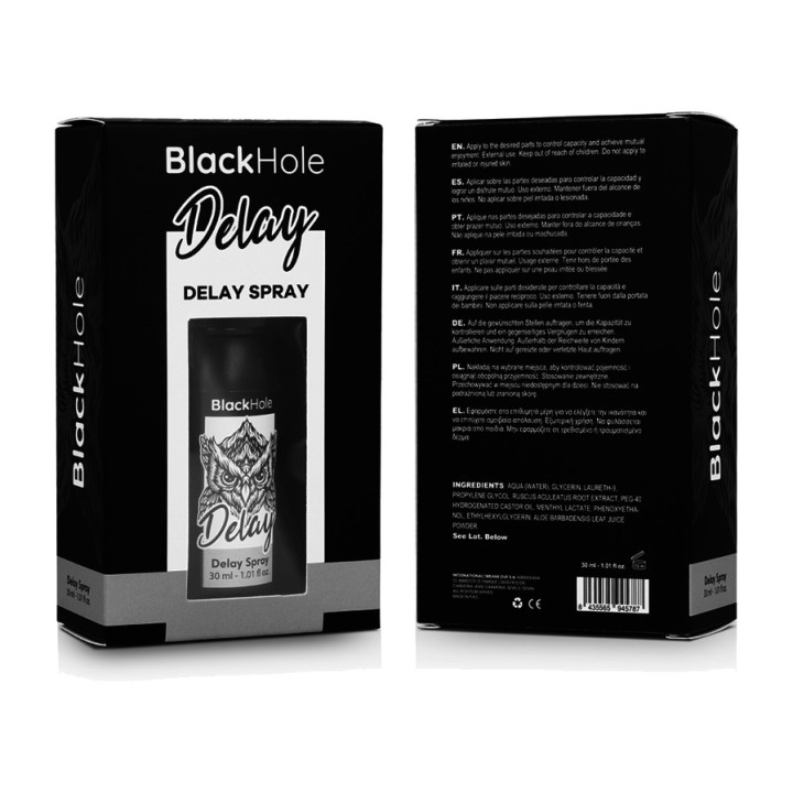 BLACK HOLE Spray rétardant masculin STUDY FORTE 30 ML