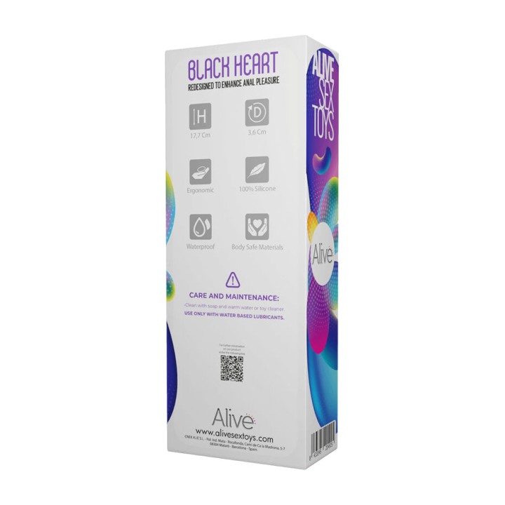 ALIVE Stimulateur anal BLACK-HEART D-239797