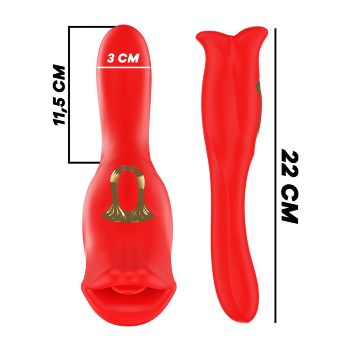 MIA Stimulateur de clitoris avec effet baiser, lécher et