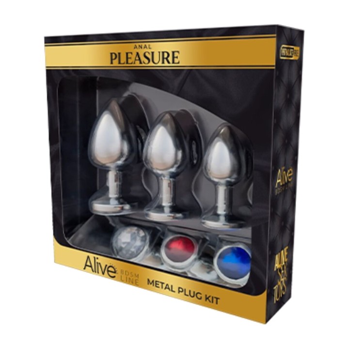 ALIVE Set mit 3 Metall-Plugs Basis ANAL-PLEASURE D-237168