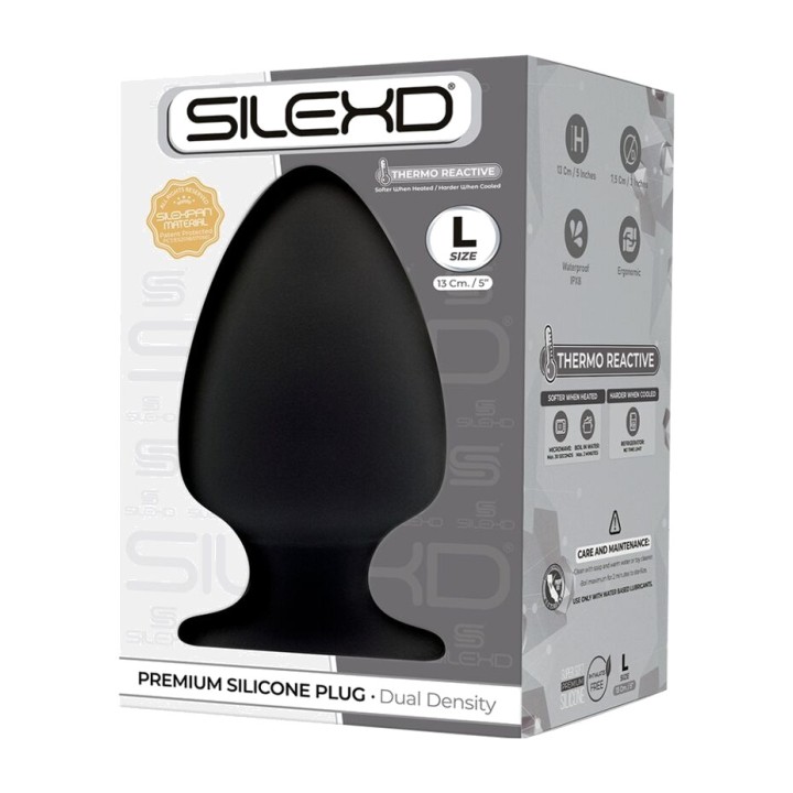 SILEXD Plug anal termorreactivo de silicone modelo 1