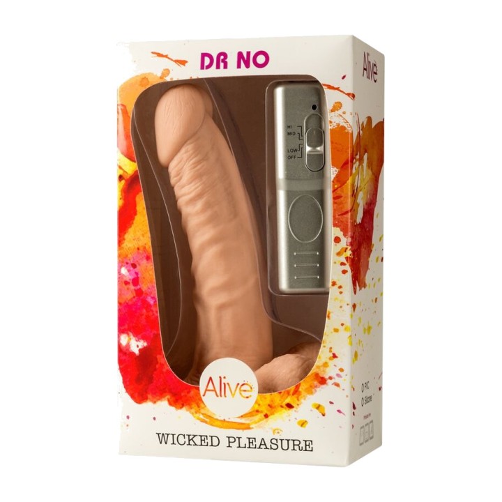 ALIVE Pene realístico con vibración DR NO 18 CM D-237114