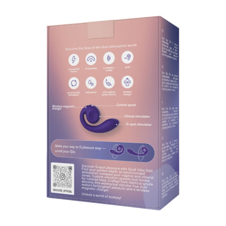 SNAIL VIBE Dupla szívő vibrátor GIZI D-238269VAR