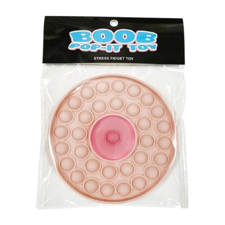 stressboll i form av bröst boob pop-it