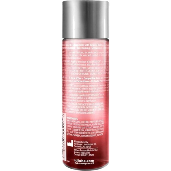 ID LUBRICANTES Lubricante base agua con efecto calor