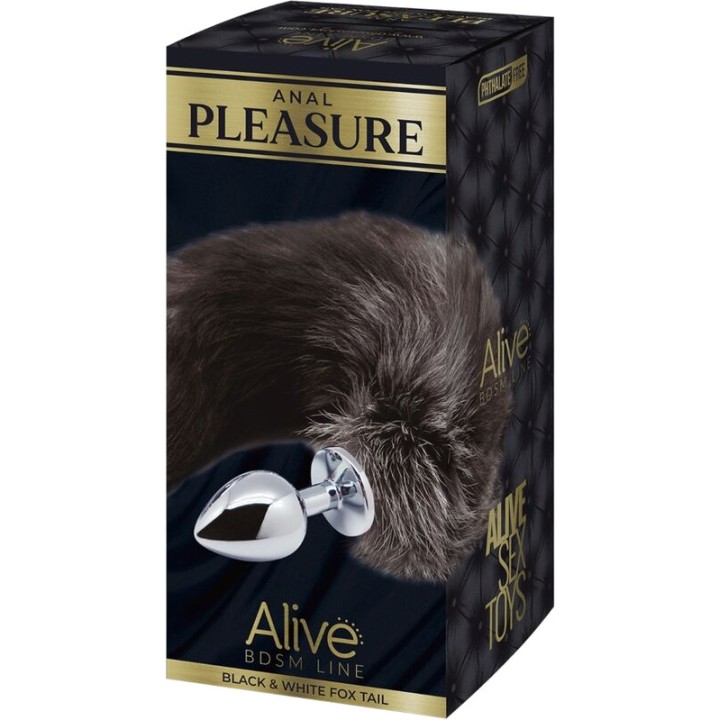 ALIVE Metal plug with fox tail ANAL-PLEASURE D-237205VAR