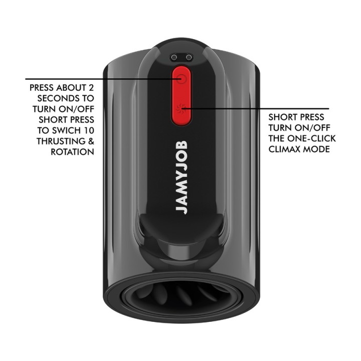 JAMYJOB Automatic male masturbator with thrust, 360 rotation