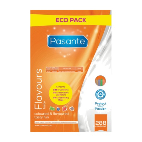 preservatius de sabors a sac eco-pack 288 uds