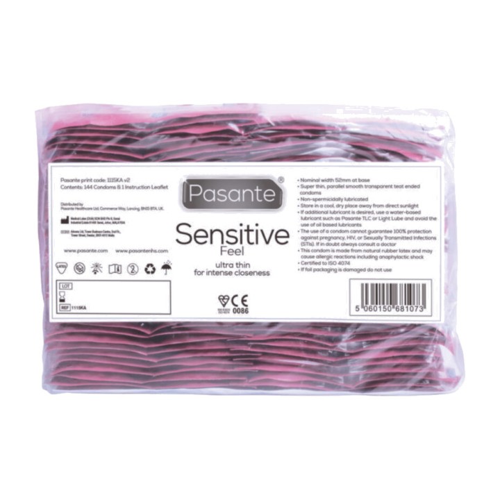 PASANTE Preservatius a bossa SENSITIVE-144 UDS D-236440