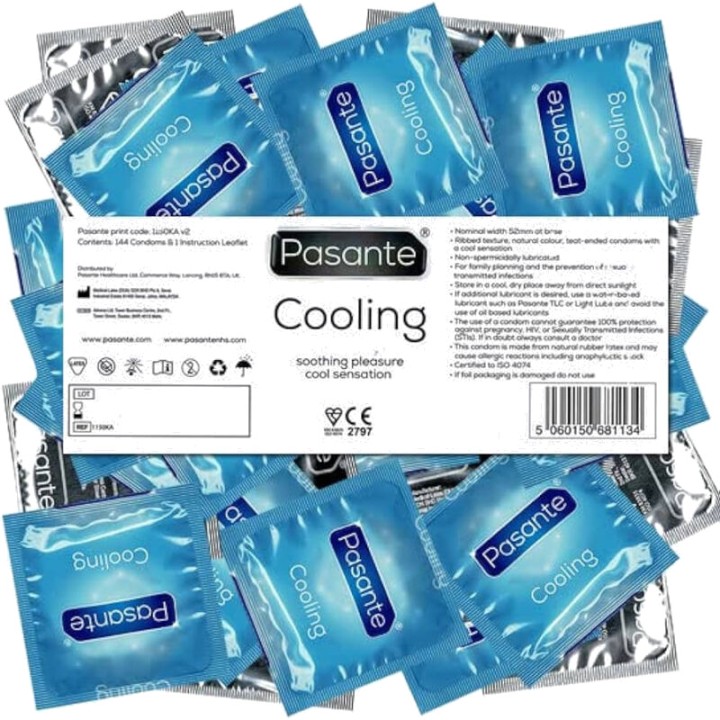 PASANTE Preservatius amb efecte térmic a sac 144 UDS