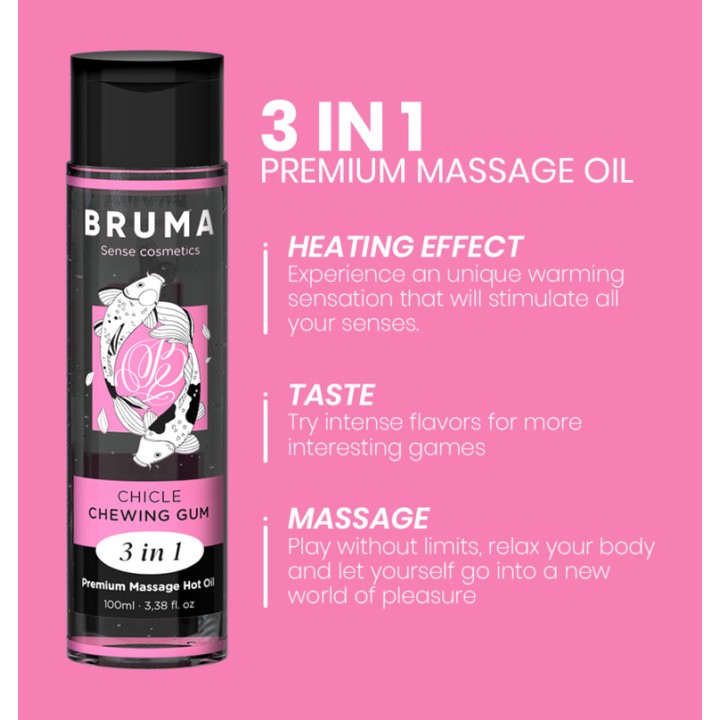 BRUMA Oli de massatge efecte calor 3 en 1 PREMIUM-100ML