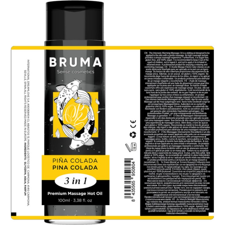 BRUMA Aceite de masaje efecto calor 3 en 1 PREMIUM-100ML