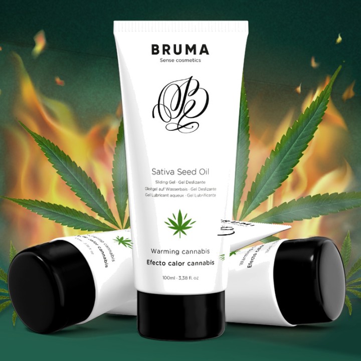 BRUMA Gel lubricant cu efect de căldur ulei seminte 100 ML