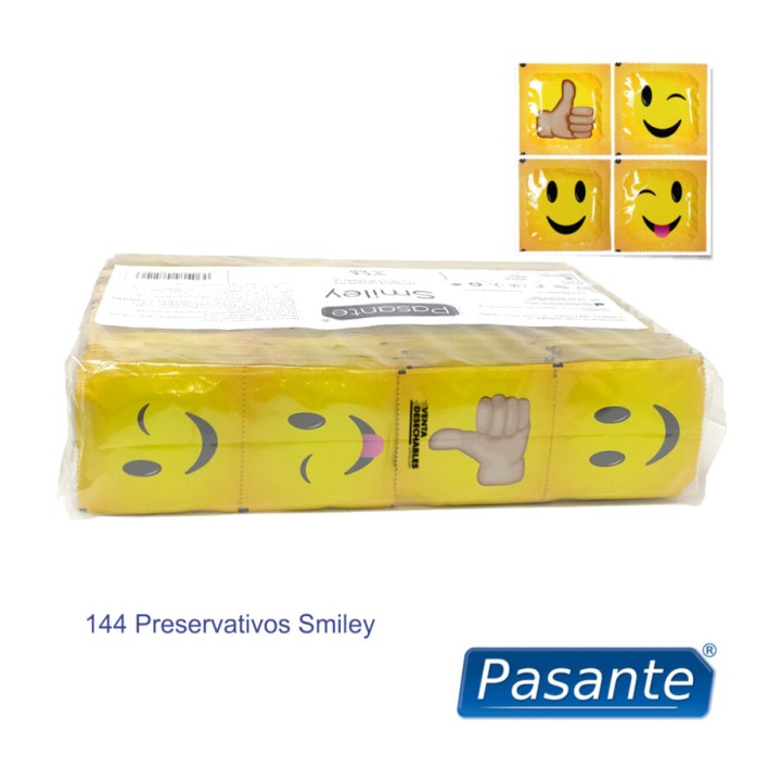 PASANTE Condom bag SMILEY 144 UDS D-236438