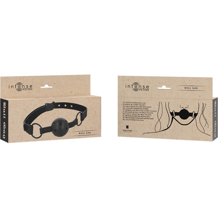 INTENSE Vegan leather ball muzzle FETISH D-236013