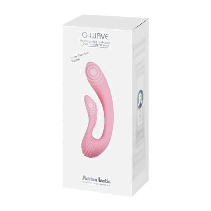 ADRIEN LASTIC Vibrator rabbit dual G-WAVE D-237035