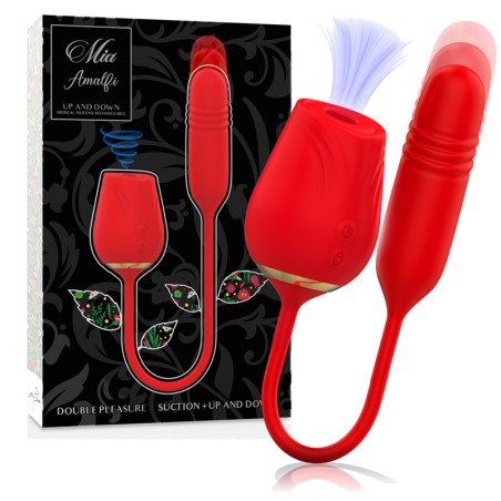 clitoral vacuum pump with up and down motion amalfi-double pleasure