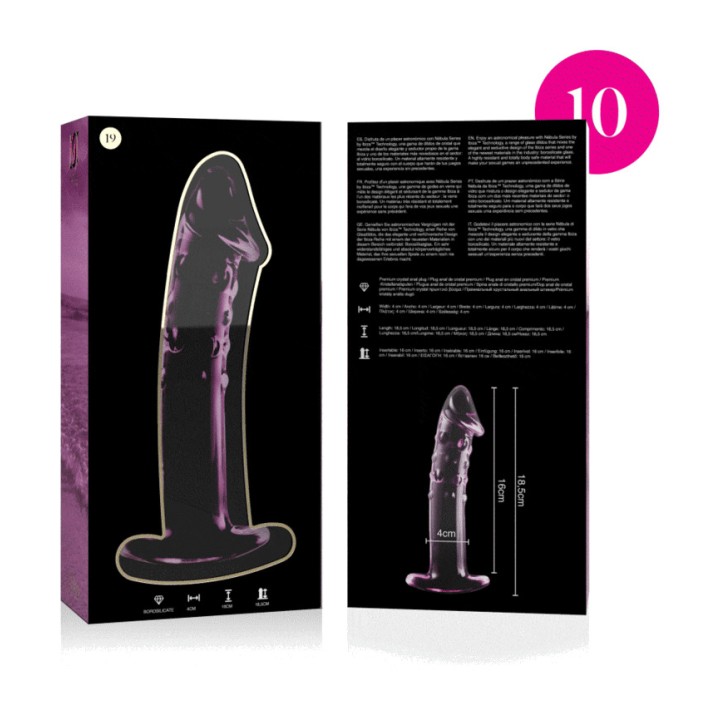 IBIZA TECHNOLOGY Crystal dildo NEBULA 19 18,5CM Ø4CM