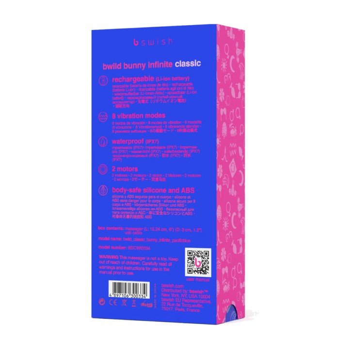B SWISH Festetőzéses rabit vibrátor BWILD BUNNY INFINITE