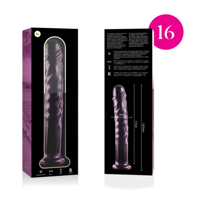 IBIZA TECHNOLOGY Crystal dildo NEBULA 16 18,5CM Ø3CM
