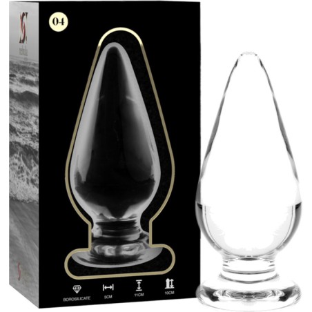 plug anal de cristal nebula 4 11cm ø5cm
