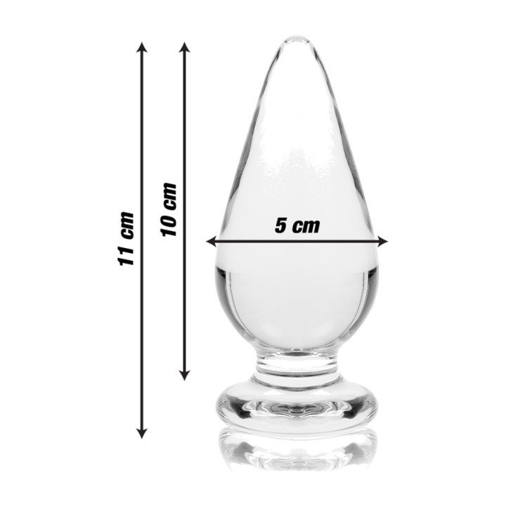 IBIZA TECHNOLOGY Plug anal de cristal NEBULA 4 11CM Ø5CM