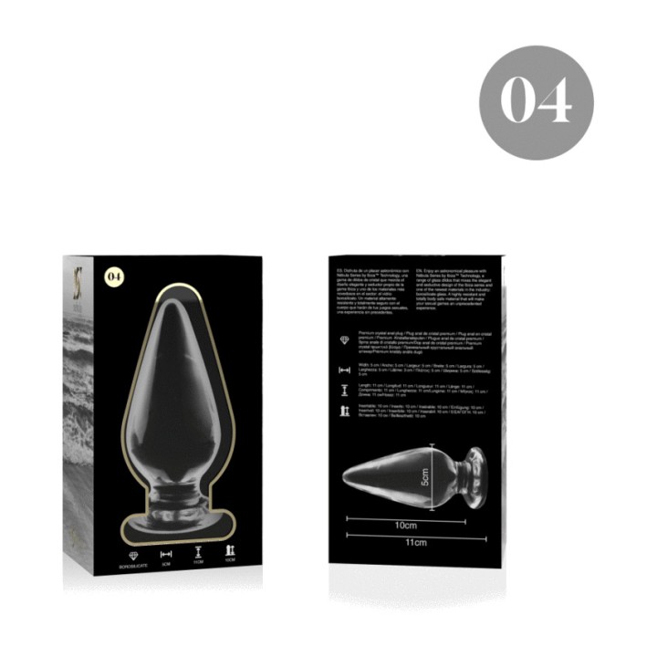 IBIZA TECHNOLOGY Plug anal de cristal NEBULA 4 11CM Ø5CM