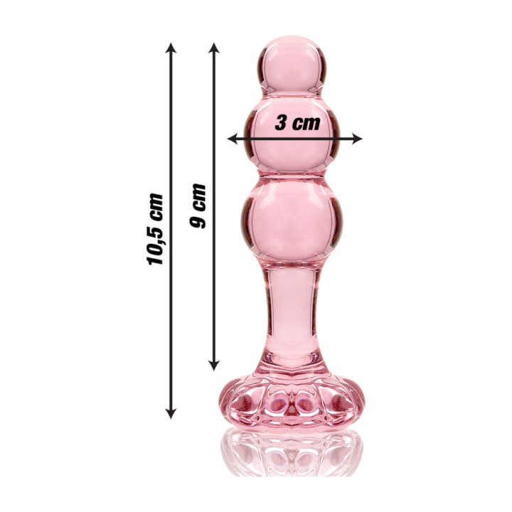 IBIZA TECHNOLOGY Plug anal de cristal NEBULA 1 10,5CM Ø3CM