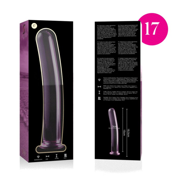 IBIZA TECHNOLOGY Křišťálový vibrátor NEBULA 17 18,5CM Ø3CM
