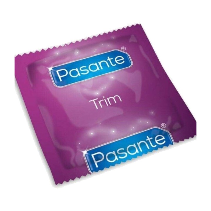 PASANTE Přizvukované kondomy v krabičce TRIM-44928 144 UDS