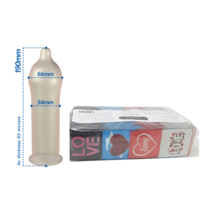 PASANTE Kondomer i pose LOVE 144 UDS D-236439