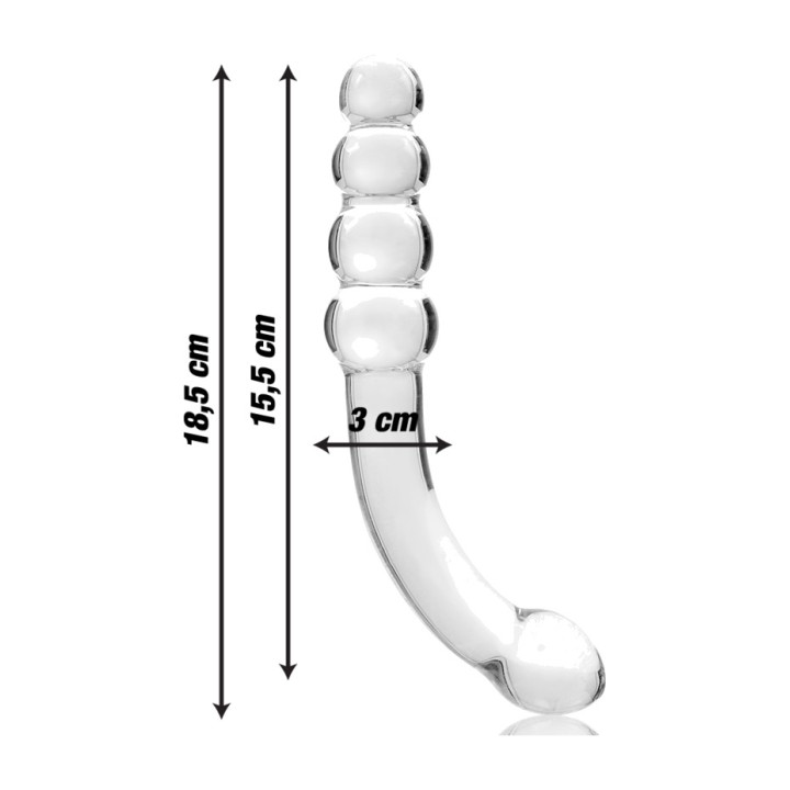 IBIZA TECHNOLOGY Dildo de cristal NEBULA 14 18,5CM Ø3CM
