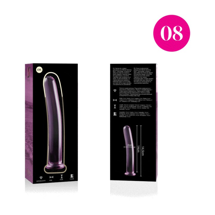IBIZA TECHNOLOGY Dildo de cristal NEBULA 8 14,5CM Ø2CM