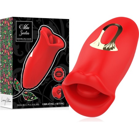 stimulateur masculin avec effet baiser, lécher et vibration sicilia-43680