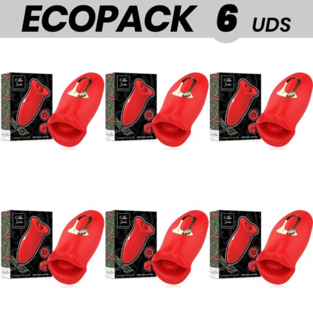 set van 6 masturbators voor mannen met kus-, lik- en vibratieffect ecopack-sicilia