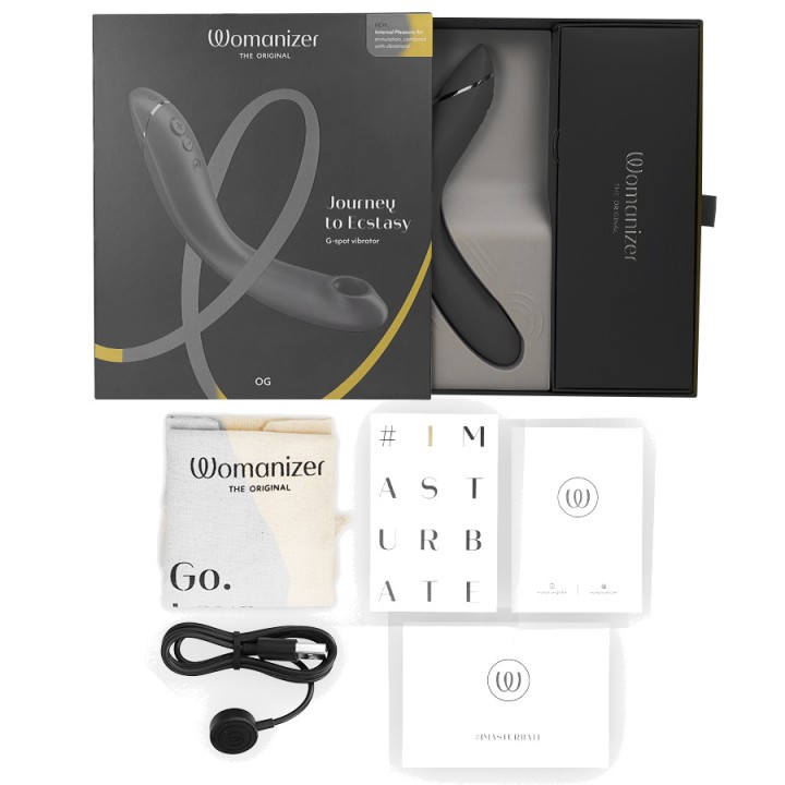 WOMANIZER Vibrateur point G avec succion clitoris OG
