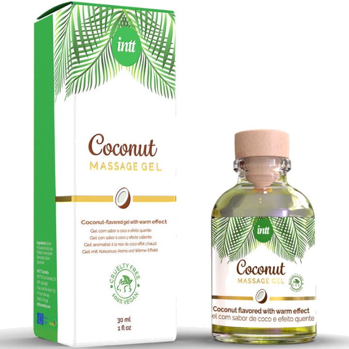 INTT Gel de massatge vegà amb gust a coca i efecte calor