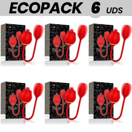 pack de 6 stimulateurs de clitoris par succion avec oeuf vibrant ecopack viena double pleasure