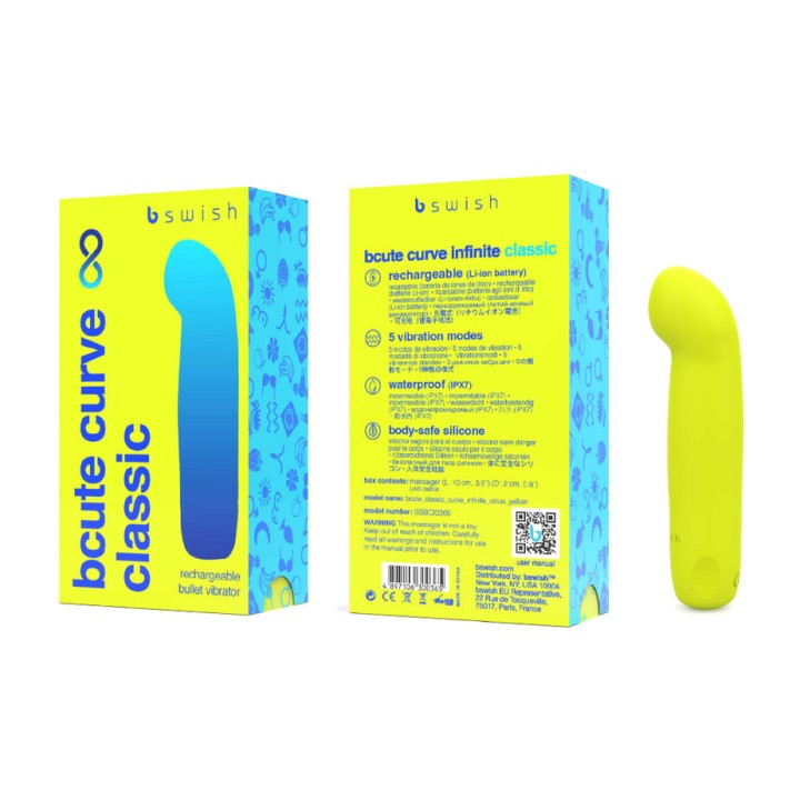 B SWISH Vibrateur point G rechargeable en silicone BCUTE